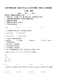 贵州省贵阳市南明区南明区第一实验中学2023-2024学年八年级上学期10月月考数学试题(无答案)