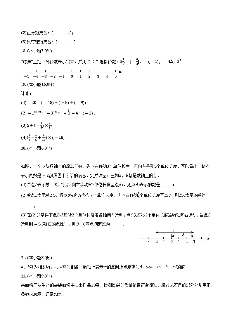 江苏省盐城市东台市第五联盟2023-2024学年七年级上学期月考数学试卷（10月份）第3页