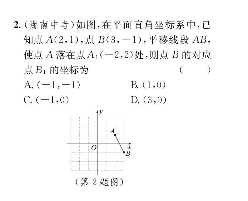 北师大版八年级数学下第三章图形的平移与旋转第三章归纳与提升课时训练课件PPT第3页