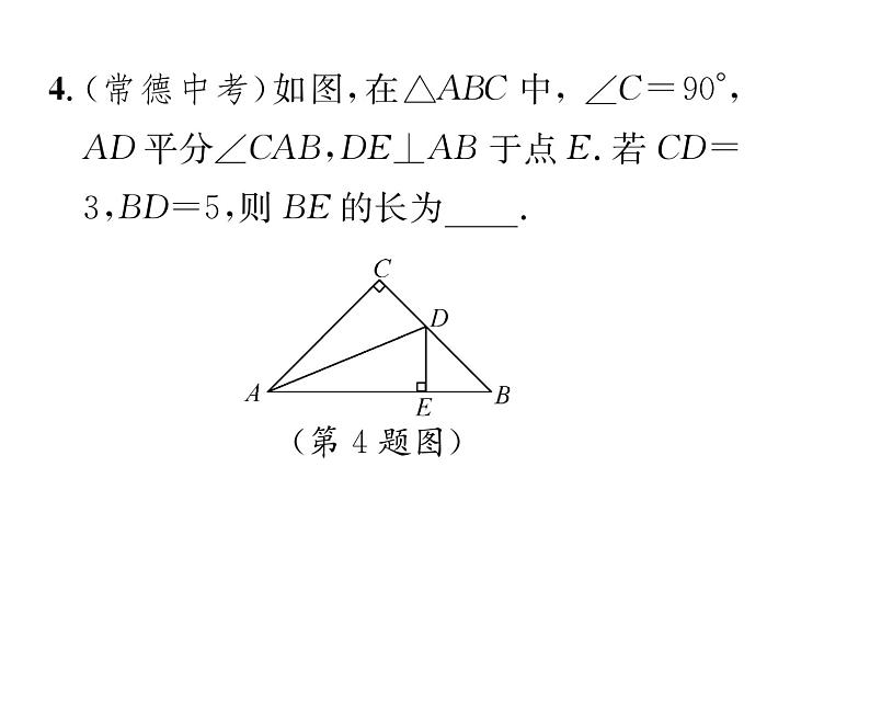 北师大版八年级数学下第一章三角形的证明４角平分线　第１课时　角平分线的性质及其判定课时训练课件PPT05