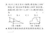 北师大版八年级数学下专题特训5图形的平移与旋转的应用课时训练课件PPT