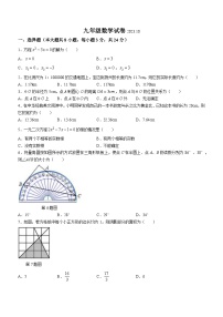 江苏省扬州市宝应县实验初级中学2023-2024学年九年级上学期10月月考数学试题