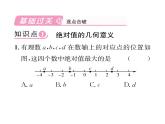 人教版七年级数学上第1章有理数1.2.4  绝对值第1课时  绝对值课时训练课件PPT