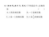人教版七年级数学上第1章有理数1.2.3  相反数课时训练课件PPT