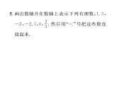 人教版七年级数学上第1章有理数小专题1数轴的应用课时训练课件PPT