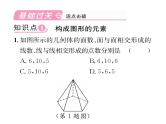 人教版七年级数学上第4章几何图形初步4.1  几何图形4.1.2  点、线、面、体课时训练课件PPT