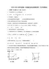 山东省青岛市黄岛区育才中学2023-2024学年10月九年级上学期月考数学试卷