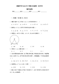 湖南省郴州市永兴县树德初级中学2023—2024学年九年级上学期10月月考数学试题