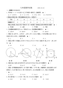 江苏省扬州市仪征市实验教育集团2023-2024学年九年级上学期10月质量抽测数学试卷（月考）