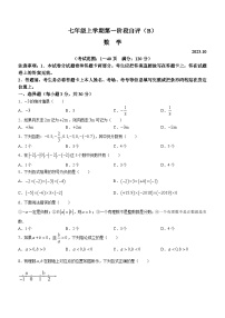 河南省安阳市林州市2023-2024学年七年级上学期10月月考数学试题