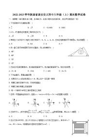 2022-2023学年陕西省西安交大附中八年级（上）期末数学试卷（含解析)