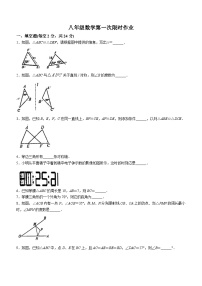 江苏省镇江市润州区镇江实验学校魅力之城分校2023-2024学年上学期八年级数学第一次月考试题(无答案)