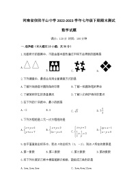 河南省信阳羊山中学2022-2023学年七年级下期期末测试数学试题