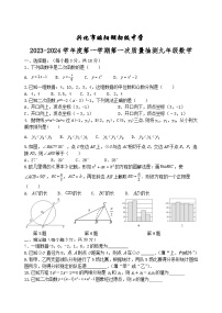 江苏省兴化市昭阳湖初级中学2023-2024学年九年级上学期第一次质量抽测数学试卷（月考）