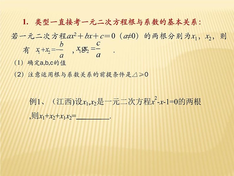 2复习根与系数关系ppt（珠嘉镇花园九年制学校彭建新）第5页