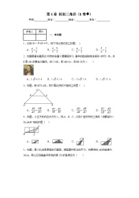 初中数学浙教版九年级上册4.3 相似三角形精品当堂检测题
