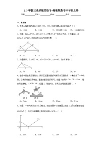 初中数学湘教版八年级上册第2章 三角形2.3 等腰三角形课后作业题