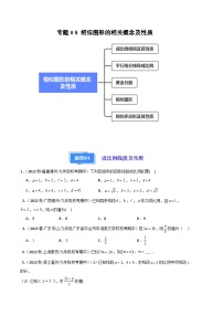 【期中真题】2023-2024学年九年级数学上册 期中真题分类专题汇编 专题08 相似图形的相关概念及性质（五大题型）.zip