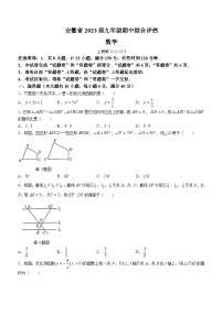 安徽省安庆市桐城市大关初级中学2022-2023学年九年级上学期期中数学试题