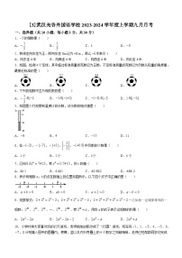 湖北省武汉光谷（国际）外国语学校2023-2024学年七年级上学期月考数学试题(无答案)