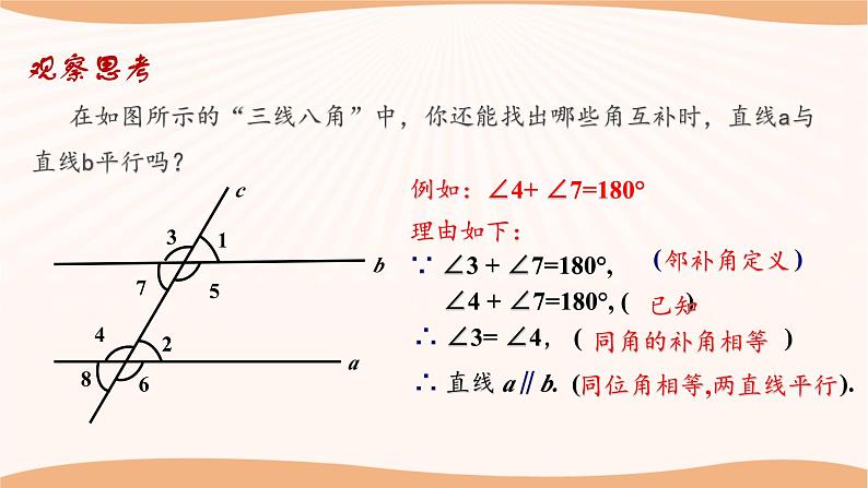 7.1 探索直线平行的条件（第2课时）（课件）-2022-2023学年七年级数学下册同步精品课件（苏科版）07