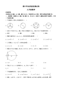 辽宁省大连市金州区2022-2023学年九年级上学期期中数学试题