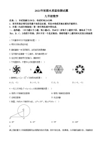 精品解析：重庆市合川区2021-2022学年九年级上学期期末数学试题