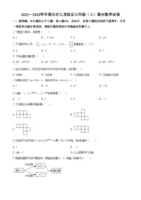 精品解析：重庆市九龙坡区2021-2022学年七年级上学期期末数学试题