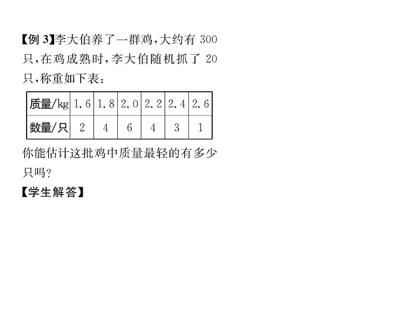 人教版七年级数学下第十章数据的收集,整理与描述10.1统计调查第2课时抽样调查课时训练课件PPT第6页