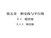 人教版七年级数学下第五章相交线与平行线5.1相交线5.1.1相交线课时训练课件PPT