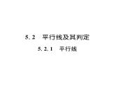 人教版七年级数学下第五章相交线与平行线5.2平行线及判定5.2.1平行线课时训练课件PPT