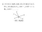 人教版七年级数学下第五章相交线与平行线专题一相交线中角度的计算与说明课时训练课件PPT