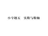 人教版七年级数学下第六章实数小专题五　实数与数轴课时训练课件PPT