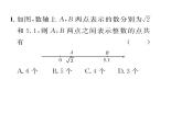 人教版七年级数学下第六章实数小专题五　实数与数轴课时训练课件PPT