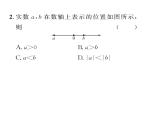 人教版七年级数学下第六章实数小专题五　实数与数轴课时训练课件PPT