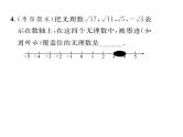 人教版七年级数学下第六章实数小专题五　实数与数轴课时训练课件PPT