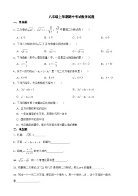 上海市黄浦区2023年八年级上学期期中考试数学试题（附答案）