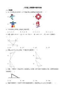 天津市2023年八年级上学期期中数学试卷（附答案）