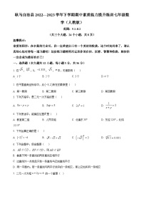 云南省临沧市耿马傣族佤族自治县2022-2023学年七年级下学期期中数学试题