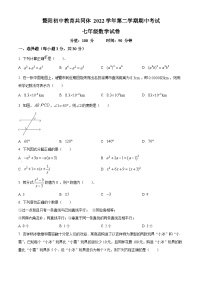 浙江省暨阳初中教育共同体2022-2023学年七年级下学期期中数学试题