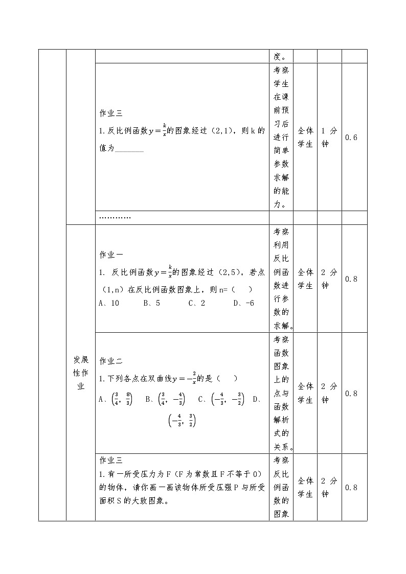 华东师大版八年级下数学17.4 (2)作业设计第2页