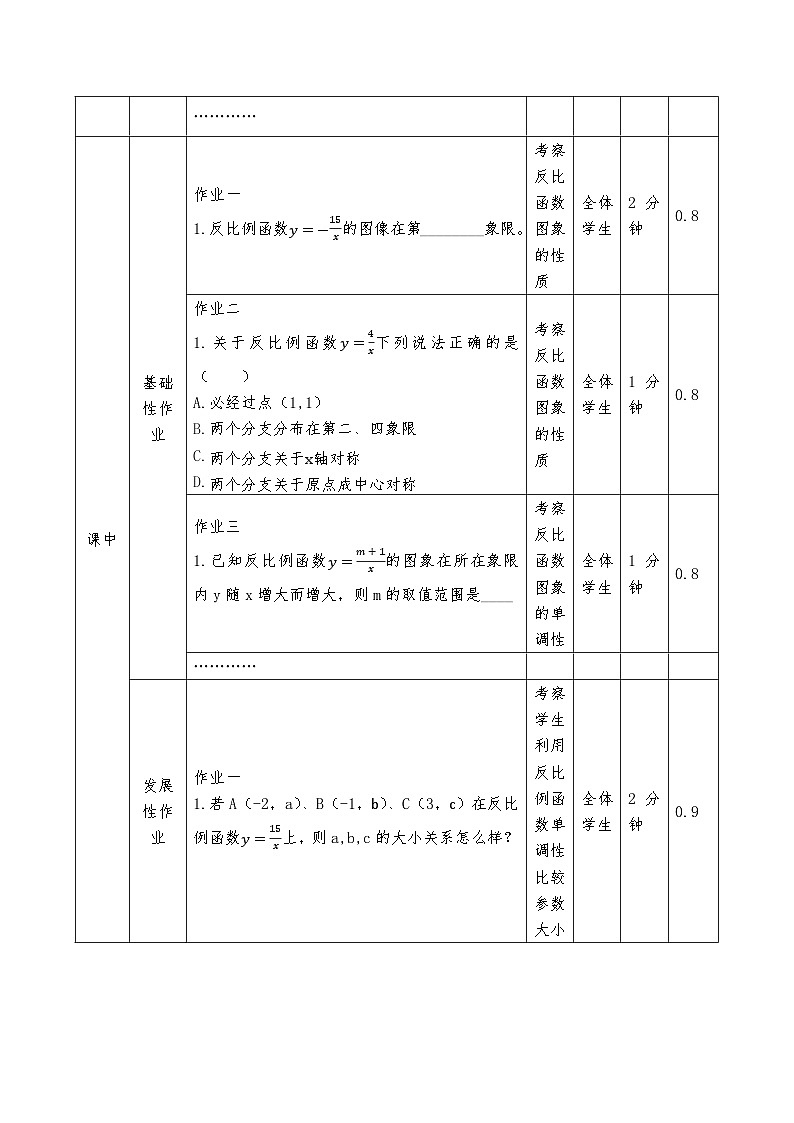 华东师大版八年级下数学17.4 (2)作业设计第3页