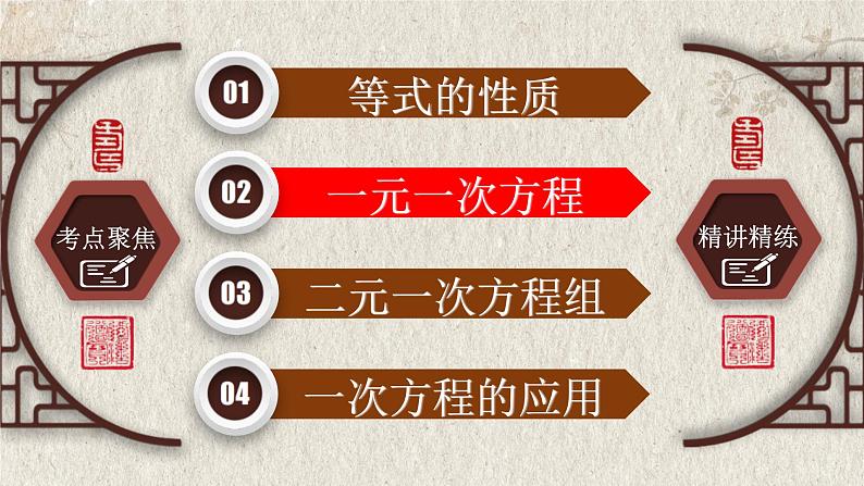 中考数学一轮复习精品课件专题2.1 一次方程（组）（含答案）05