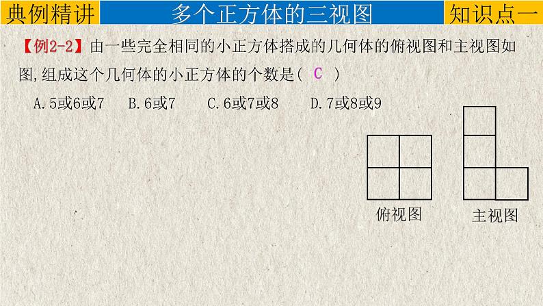 中考数学一轮复习精品课件专题7.1 投影与视图（含答案）第8页