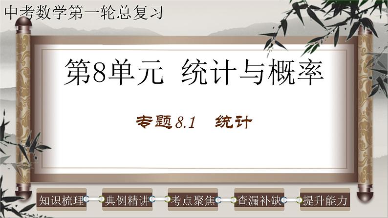 中考数学一轮复习精品课件专题8.1 统计（含答案）01