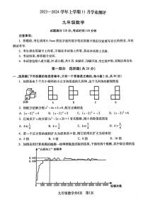 辽宁省沈阳市浑南区2023-2024学年九年级上学期11月期中数学试题