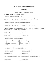 广东省珠海市夏湾中学2023-2024学年九年级上学期八校联考期中数学试题