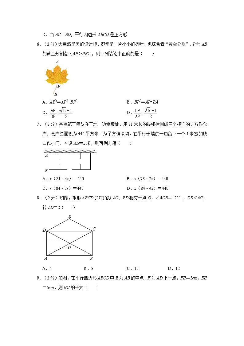 辽宁省丹东市第十九中学2023-2024学年九年级上学期10月月考数学试题第2页
