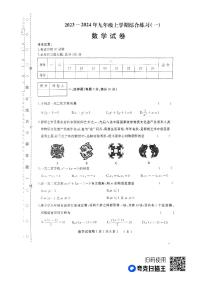 黑龙江省佳木斯市抚远市2023-2024学年九年级上学期11月期中数学试题