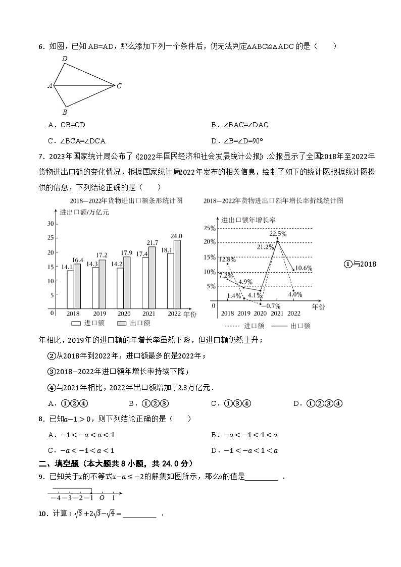 北京市重点大学附中2023-2024学年八年级上学期开学考试数学试卷第2页